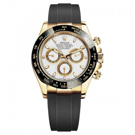 Daytona White & Gold Dial Multi Functional